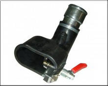 Filcar BGA-75-PM — Овальна гумова насадка для подвійної вихлопної труби для шланга 75 мм