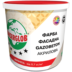 Фарба структурна акрилова GAZOBETON Anserglob 28