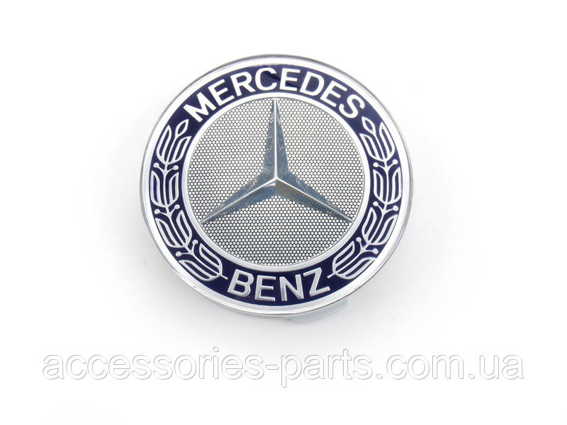 Ковпак маточини декоративний герб синій Mercedes-Benz Новий Оригінальний 