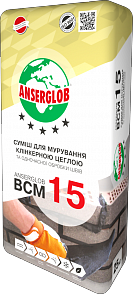 Суміш кладочна ANSERGLOB «ВСМ-15» (для клінкерної цегли) Білий 01