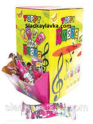 Льодяники на паличці Toppy Chups коробка 120 шт (Saturn)