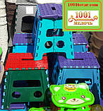 Складаний табурет пластиковий середній, 32х29х23 см., фото 2