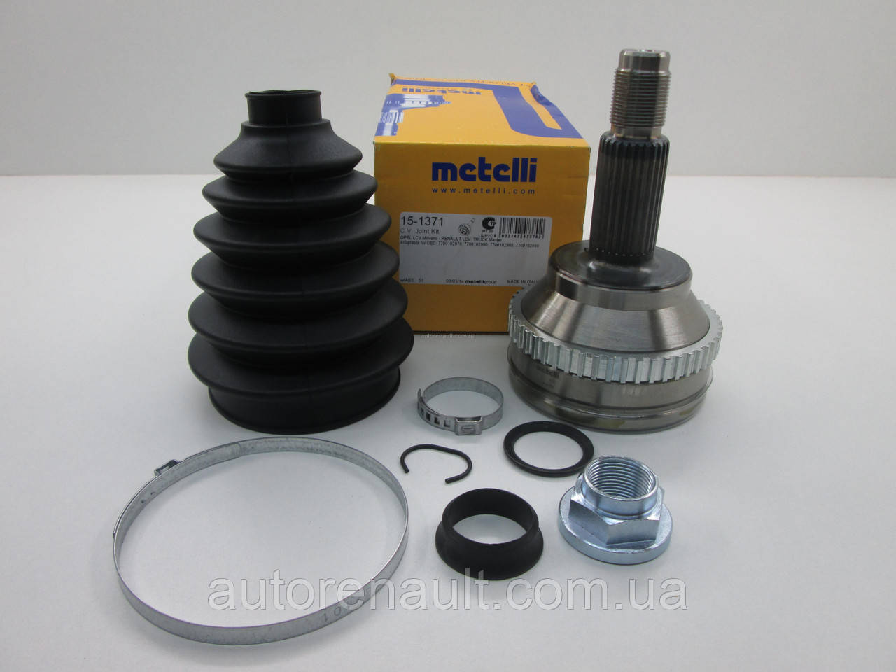 Кулак поворотний (зовнішній 28/27Z +ABS) на Рено Майстер II 2.5 D/2.8 TDI до 04.2000 METELLI (Італія) 151371, фото 1