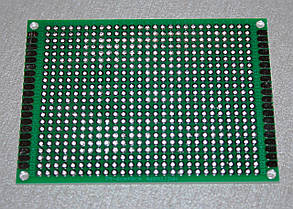 Макетна друкована плата, двостороння, розмір 6 см*8 см