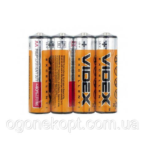 Батарейки Videx-АА R06 1.5V, фото 3