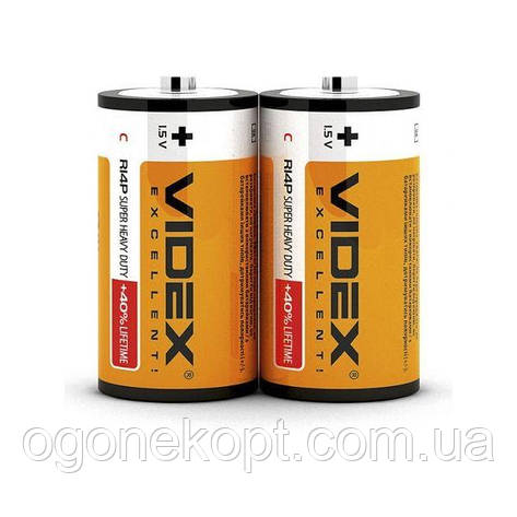 Батарейки Videx-C R14 1.5V, фото 3