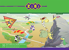 Плівка самоклеюча для книг, 10 листів (38х27см) / кульок, прозора, KIDS Line (ZB.4793)