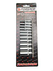 Набір головок глибоких FORSAGE 21115-5 1/4" 6-гр. 11пр.