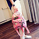 Стильний жіночий рюкзачок рожевий, фото 2