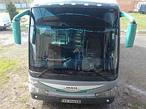 Изготовление замена лобового стекла на автобусе Man Irizar 11.220 в Никополе (Украина) 1