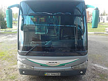Изготовление замена лобового стекла на автобусе Man Irizar 11.220 в Никополе (Украина) 5