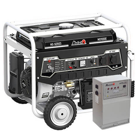 Бензиновий генератор Matari MX9000E-ATS (6,5 кВт), фото 1