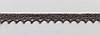 Мереживо льон 11 мм темно-сіре одностороннє, фото 2