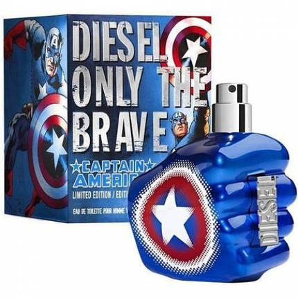 Diesel Only The Brave Captain America туалетна вода 75 ml. (Дизель Онлі Зе Брейв Капітан Америка), фото 2