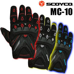 Мото рукавички Scoyco MC10 три різні кольори XL