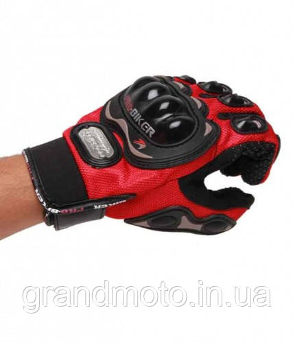 Мотоперчатки текстильні Probiker Red