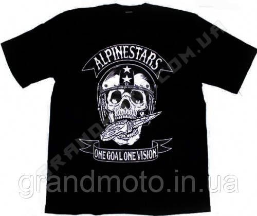Футболка для мотоциклістів Alpinestars skull