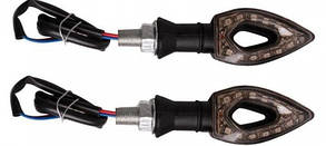 Поворотники для мотоцикла овал 12LED (пара)