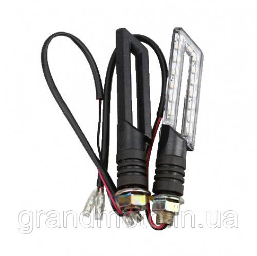 Поворотники світлодіодні для стріт/спортбайка "лезові", фото 1