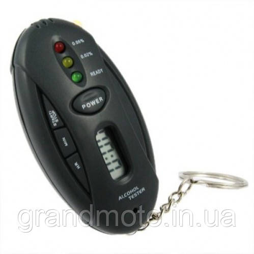 Алкотестер-брелок з ліхтариком і таймером, фото 1