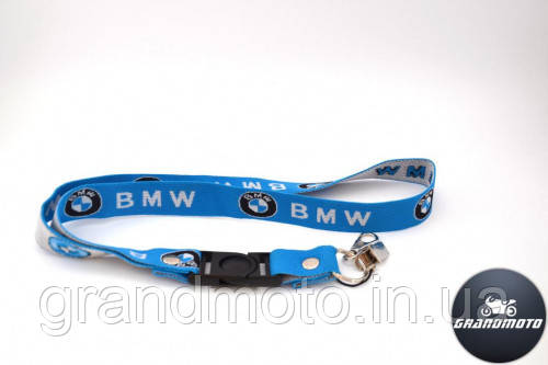 Шнурок на шию для мотоцикліста BMW гумка, фото 1