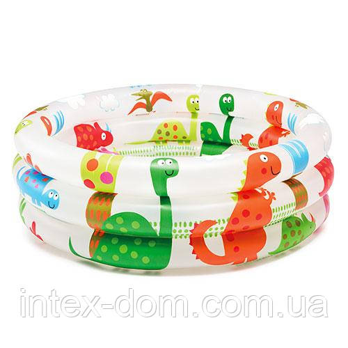 Надувний басейн Intex Динозаври (57106) 61-22см