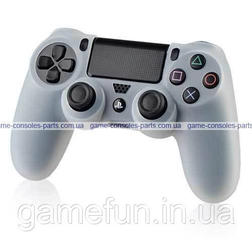 PS4 силіконовий чохол для джойстика Dualshock 4 (White), фото 1