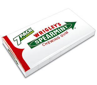 Жувальна гумка Wrigley's «Spearmint» паковання 7х5 (35 пластинок)