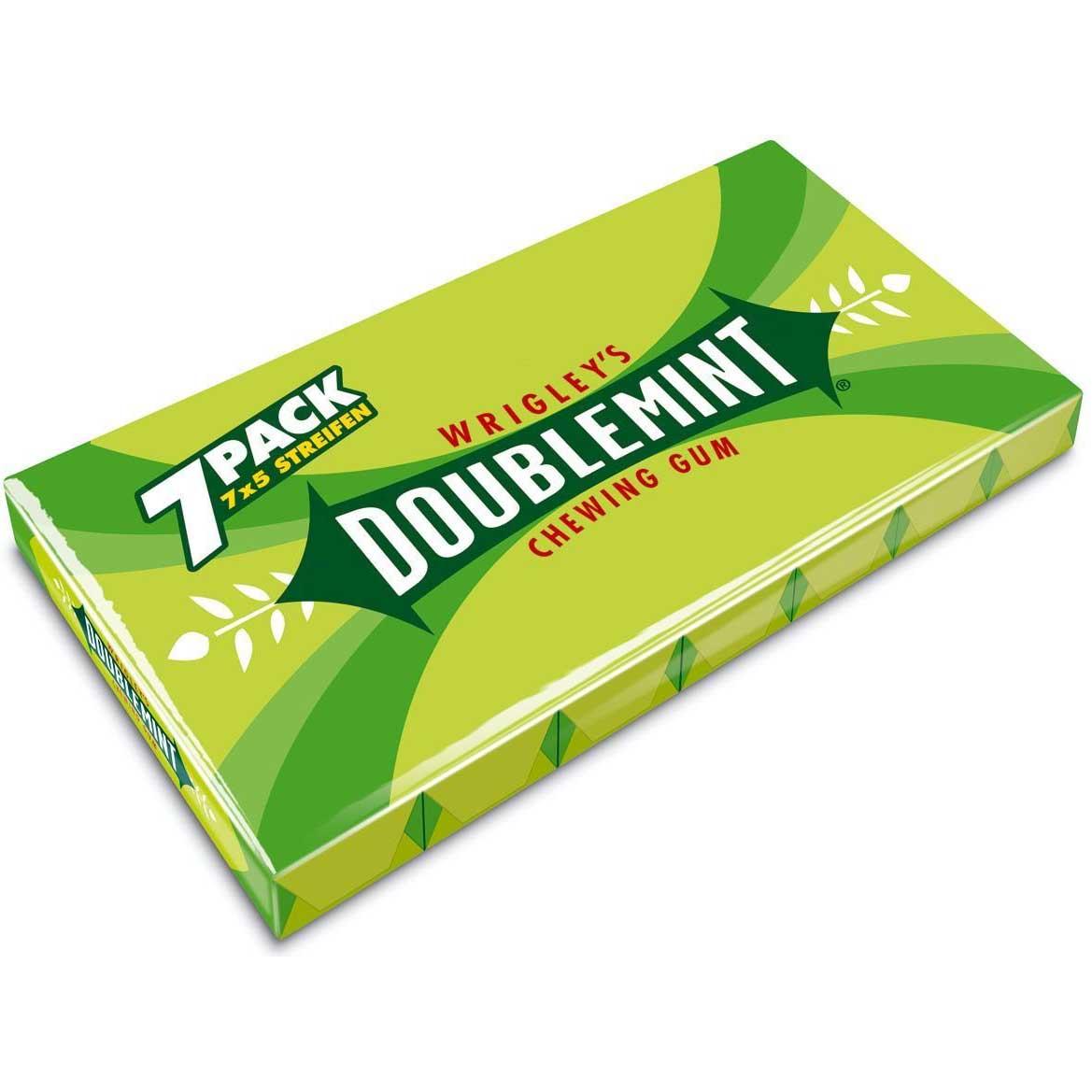 Жувальна гумка Wrigley's «Doublemint» паковання 7х5 (35 пластинок)