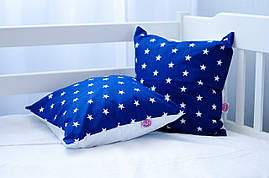 Подушка для ліжечка дитячої з бавовни "Зорди"