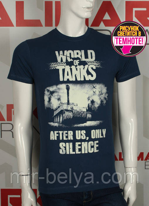Футболка чорні чоловічі WORLD of TANKS танки Valimark-Biz, фото 1