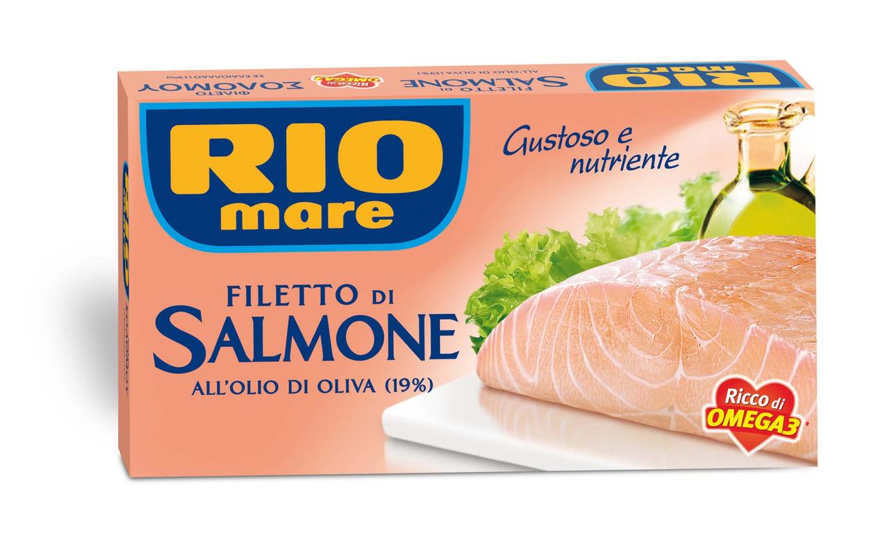Філе лосося Rio Mare Filetto di Salmone в оливковій олії, 150 р.