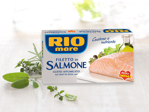 Филе копченого лосося Rio Mare Filetto di Salmone в оливковом масле, 150 г. - фото 5 - id-p536045925