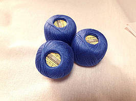 Нитки  для в'язання та гачкуння Ірис Пряжа Iris YarnArt 100% бавовна, Синій, 1 шт. № 0922