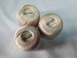 Нитки  для в'язання та гачкуння Ірис Пряжа Iris YarnArt 100% бавовна, бежевий, 1 шт. № 0929