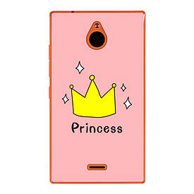 Силіконовий чохол для Nokia X2 Dual з малюнком princess