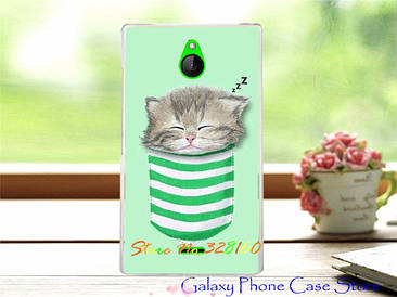 Чохол для Nokia X2 Dual з картинкою кіт у кишені