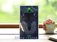 Оригинальный чехол панель накладка для Nokia X2 Dual с рисунком волк