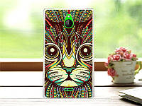 Чехол бампер силиконовый для Nokia X2 Dual с картинкой totem cat