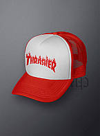 Кепка тракер червона Thrasher logo