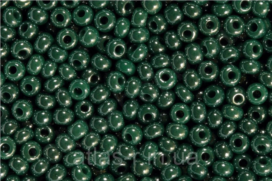 Бісер Preciosa Чехія №58240 1г, зелений перламутровий