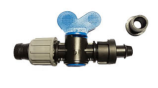 Кран стартовий Eco Irtech із гумкою та підтиском для крапельної стрічки