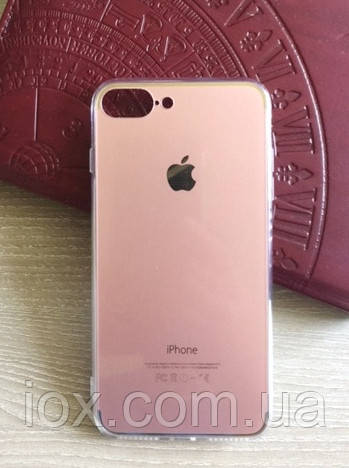 Розовый TPU чехол для Apple Iphone 7 Plus