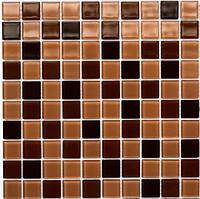 Мозаїка облицювальна скляна коричнева 