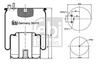 Подушка амортизуюча 38419 (FEBI)