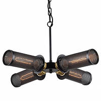 Подвес loft [ Black Gold premium style series ] 4 - Lamp Edison