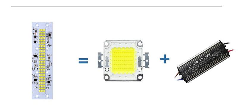 Светодиодная LED сборка 50w IC SMART CHIP 220V ( встроенный драйвер ) - фото 2 - id-p537237984