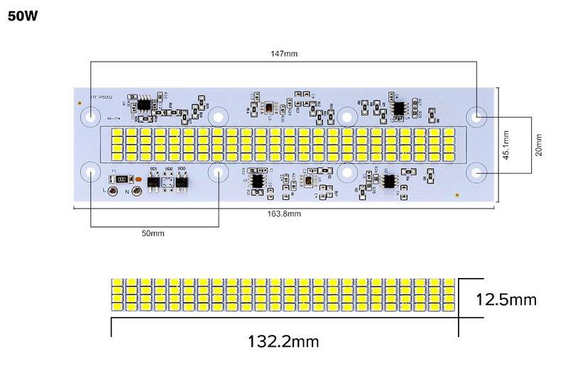 Светодиодная LED сборка 50w IC SMART CHIP 220V ( встроенный драйвер ) - фото 1 - id-p537237984