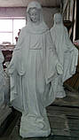 Скульптури для пам'ятників. Статуя Божої Матері Покрова No2 120 см бетон, фото 3