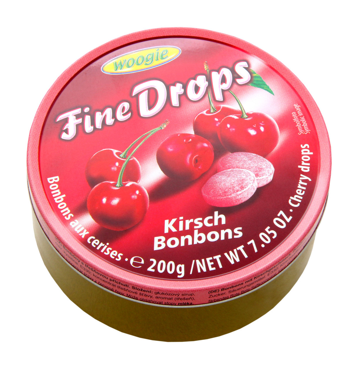 Льодяники Woogie Fine Drops (вишня), 200 г.